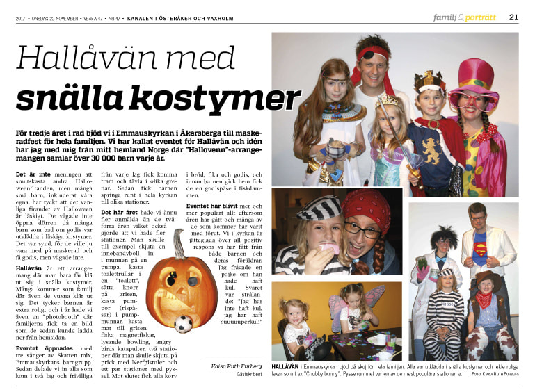 Maskerad fest för hela familjen i Åkersberga Halloween